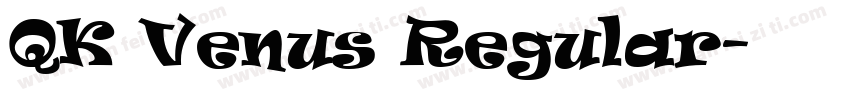 QK Venus Regular字体转换